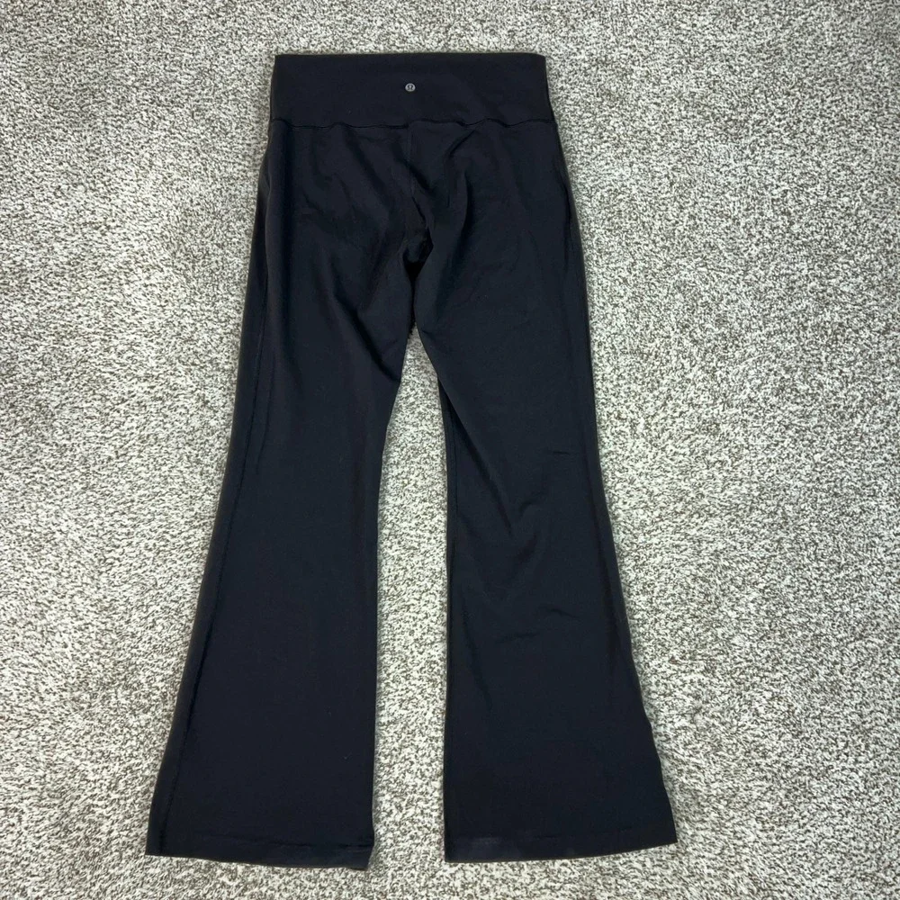 Lululemon Leggings Womens 12 Black Flare High Rise Stretch Athletic Pants Yoga